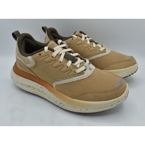 Keen Womens Size 8.5 WK400 Leather Safari Birch Walking Shoes Sneakers - Picture 2 of 11